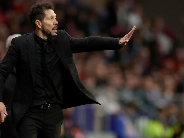 MADRID, SPAIN - NOVEMBER 23: Coach Diego Simeone of Atletico Madrid during the LaLiga EA Sports match between Atletico Madrid v Deportivo Alaves at the Estadio Civitas Metropolitano on November 23, 2024 in Madrid Spain