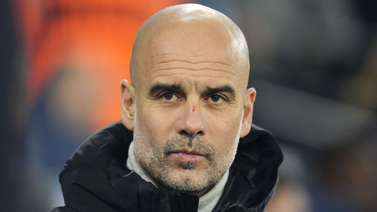 Manchester City manager Pep Guardiola ahead of the UEFA Champions League, league stage match at the Etihad Stadium, Manchester. Picture date: Tuesday November 26, 2024.