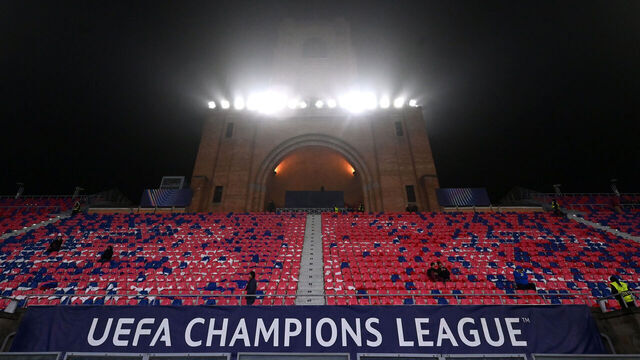 BOLOGNA, ITALY - NOVEMBER 05: A general view inside the stadium prior to the UEFA Champions League 2024/25 League Phase MD4 match between Bologna FC 1909 and AS Monaco at Stadio Renato Dall'Ara on November 05, 2024 in Bologna, Italy.