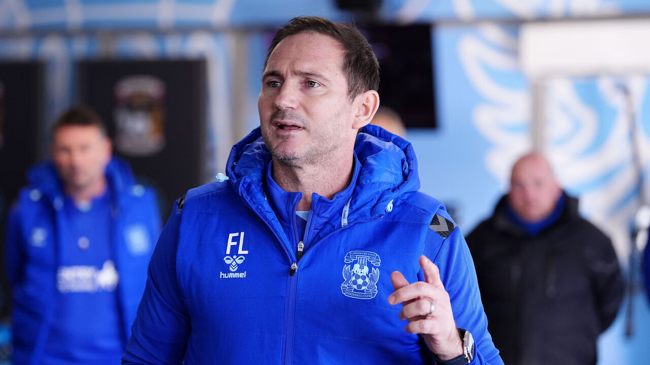 New Coventry City manager Frank Lampard at the Ryton Training Ground, Coventry. Picture date: Thursday November 28, 2024.