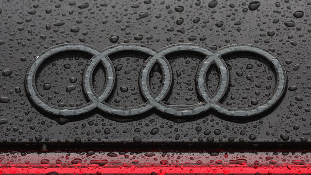 Audi logo is seen on a car before first practice ahead of the Formula 1 Grand Prix of The Netherlands at Circuit Zandvoort in Zandvoort, Netherlands on August 23, 2024.