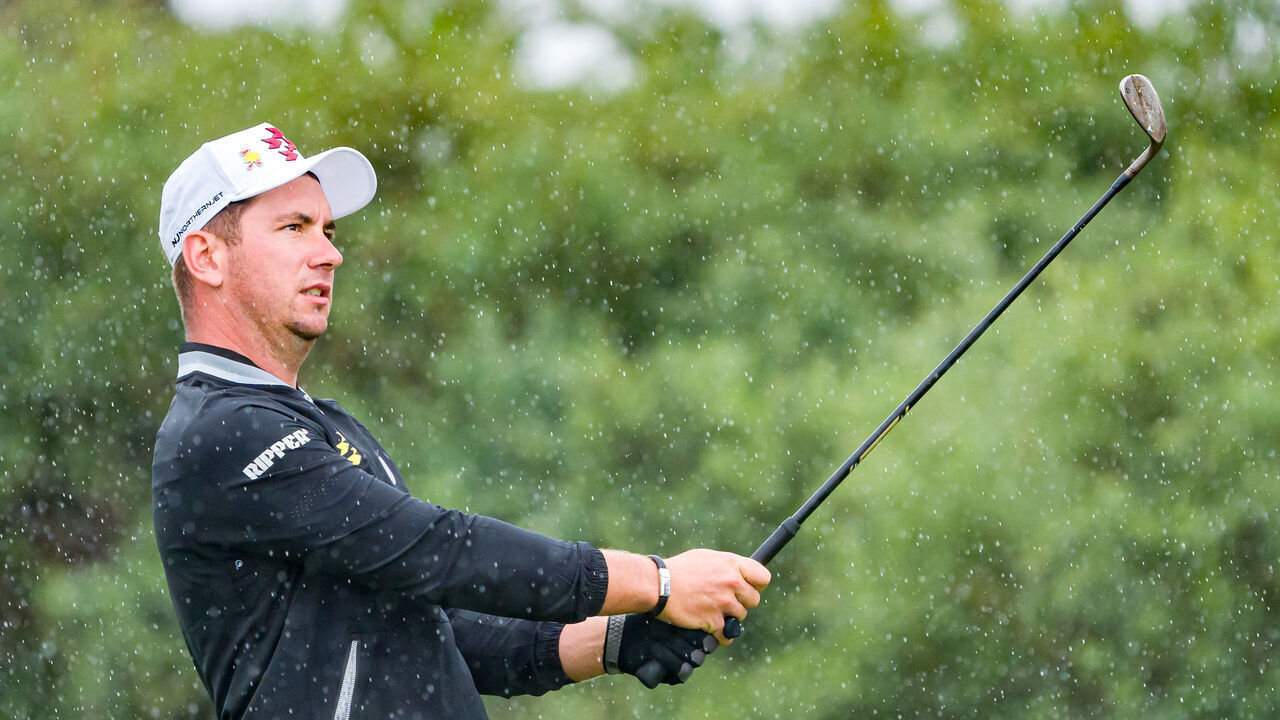 MELBOURNE, AUSTRALIA - NOVEMBER 30: Lucas Herbert of Australia plays his second shot on the third hole on day three of the ISPS Handa Australian Open 2024 at Kingston Heath Golf Club on November 30, 2024 in Melbourne, Australia.