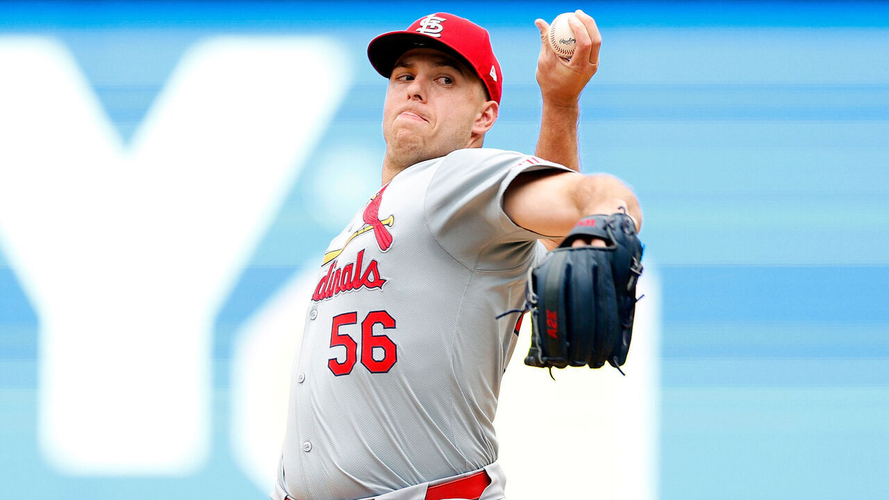 MINNEAPOLIS, MINNESOTA - AUGUST 25: Ryan Helsley #56 of the St. Louis Cardinals delivers a pitch against the Minnesota Twins in the ninth inning at Target Field on August 25, 2024 in Minneapolis, Minnesota. The Cardinals defeated the Twins 3-2.