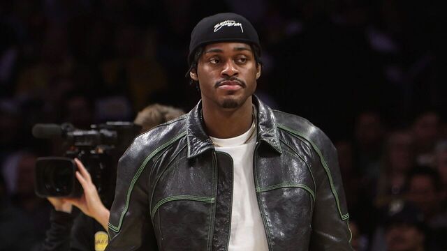 LOS ANGELES, CA - NOVEMBER 8: Jarred Vanderbilt #2 of the Los Angeles Lakers looks on during the game against the Philadelphia 76ers on November 8, 2024 at Crypto.Com Arena in Los Angeles, California. NOTE TO USER: User expressly acknowledges and agrees that, by downloading and/or using this Photograph, user is consenting to the terms and conditions of the Getty Images License Agreement. Mandatory Copyright Notice: Copyright 2024 NBAE