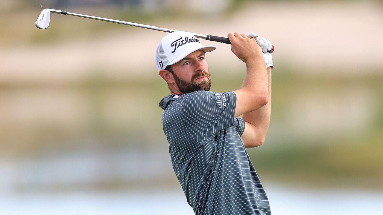 NASSAU, BAHAMAS - DECEMBER 05: Cameron Young of the United States plays his second shot on the 18th hole during the first round of the Hero World Challenge 2024 at Albany Golf Course on December 05, 2024 in Nassau, Bahamas.