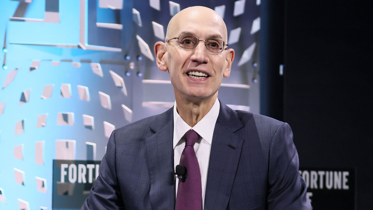 NEW YORK, NEW YORK - NOVEMBER 11: Adam Silver, Commissioner, National Basketball Association speaks onstage during the Growing the Game panel, at the Fortune Global Forum on November 11, 2024 in New York City.