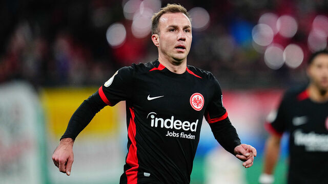 Mario Gotze of Eintracht Frankfurt looks on during the DFB Cup Round of 16 match between RB Leipzig and Eintracht Frankfurt at Red Bull arena, Leipzig, Germany on December 4, 2024.
