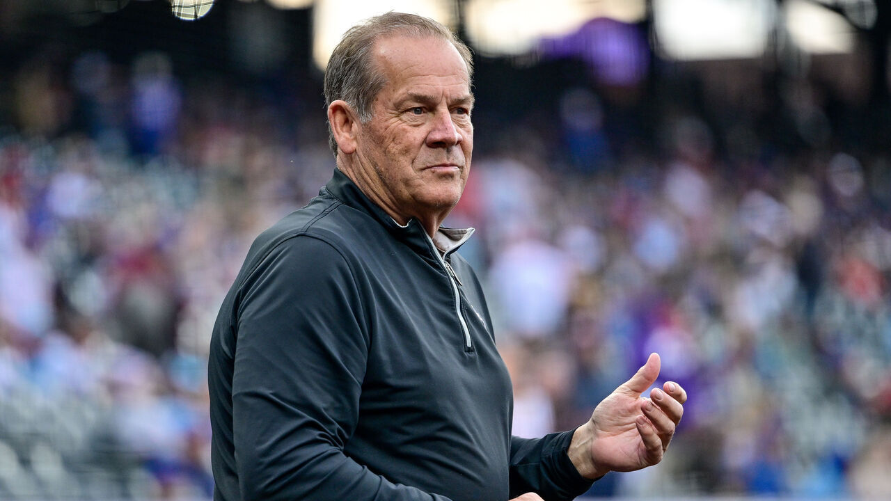 DENVER, CO - MAY 10: Colorado Rockies owner Dick Monfort looks on before a game between the Texas Rangers and the Colorado Rockies at Coors Field on May 10, 2024 in Denver, Colorado.