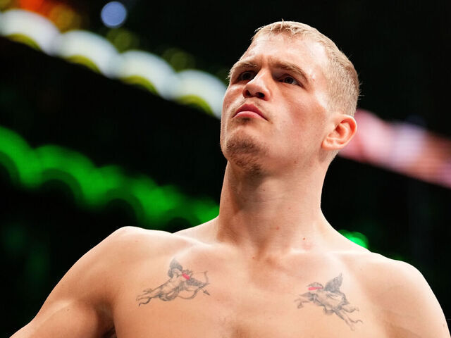 LAS VEGAS, NEVADA - DECEMBER 07: Ian Machado Garry of Ireland enters the Octagon in a welterweight bout during the UFC 310 event at T-Mobile Arena on December 07, 2024 in Las Vegas, Nevada.