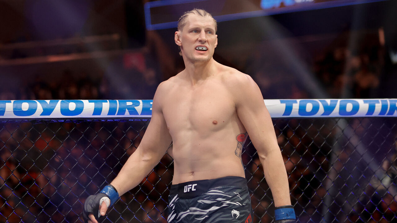 LAS VEGAS, NEVADA - DECEMBER 07: Alexander Volkov of Russia looks on prior to a heavyweight fight during UFC 310 at T-Mobile Arena on December 07, 2024 in Las Vegas, Nevada.