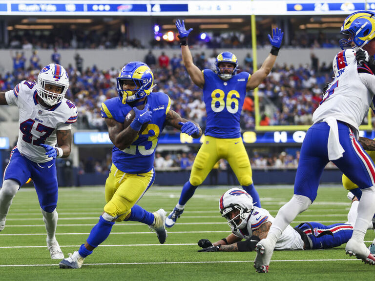 Allen's 6 TDs not enough as Rams take down Bills in shootout