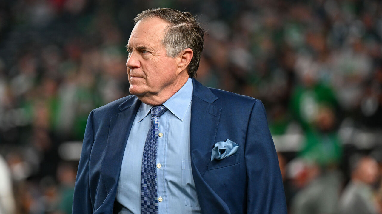 PHILADELPHIA, PA - SEPTEMBER 16: Coaching legend Bill Belichick before the game between the Philadelphia Eagles and the Atlanta Falcons on September 16th, 2024 at Lincoln Financial Field in Philadelphia, PA.
