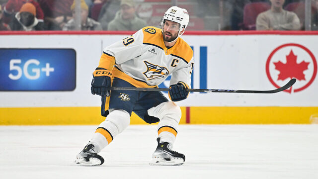 MONTREAL, CANADA - DECEMBER 05: Roman Josi #59 of the Nashville Predators skates during the first period against the Montreal Canadiens at the Bell Centre on December 5, 2024 in Montreal, Quebec, Canada. The Montreal Canadiens defeated the Nashville Predators 3-0.