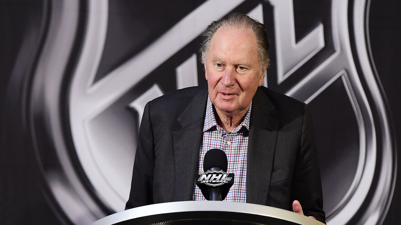 SEA ISLAND, GA - DECEMBER 04: NHL Seattle franchise majority owner David Bonderman addresses the media during the NHL Board of Governors Meeting on December 4, 2018 in Sea Island, Georgia. The NHL Board of Governors approved expanding to Seattle, making the franchise the 32nd team in the league.
