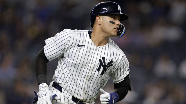 NEW YORK, NY - AUGUST 7: Carlos Narvaez #94 of the New York Yankees in action during the fourth inning in the second game of a doubleheader against the Los Angeles Angels at Yankee Stadium on August 7, 2024 in New York City.
