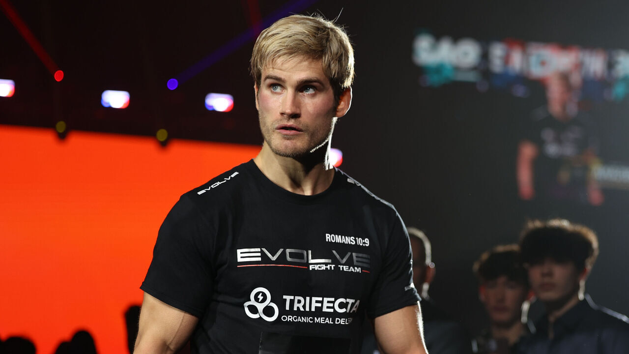DENVER, COLORADO - MAY 5: Sage Northcutt walks out during ONE Championship Fight Night 10 on May 05, 2023, at the 1st Bank Center in Denver, Colorado.
