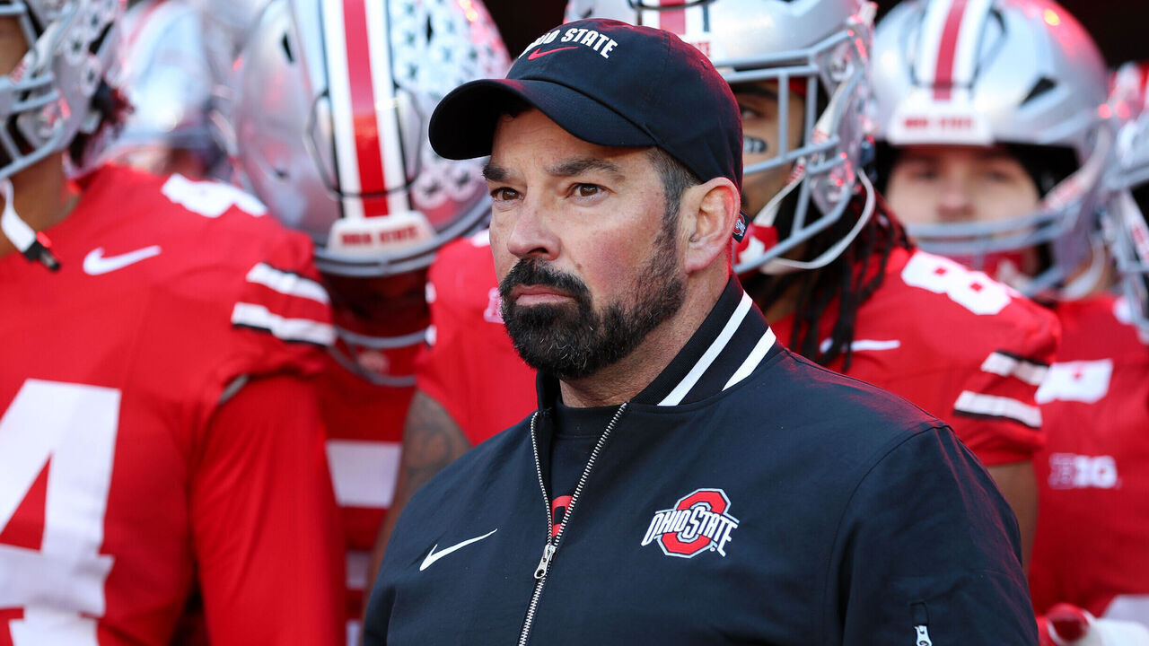 COLUMBUS, OH - NOVEMBER 30: Ohio State Buckeyes head coach Ryan Day before the game against the Michigan Wolverines and the Ohio State Buckeyes on November 30, 2024, at Ohio Stadium in Columbus, OH.