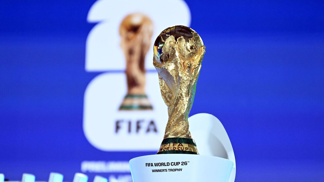ZURICH, SWITZERLAND - DECEMBER 13: A view of FIFA World Cup 26' Winner Trophy as draw for the 2026 World Cup European qualifiers kicks off in the FIFA headquarters in Zurich, Switzerland on December 13, 2024. The opponents of the Turkish National Football Team will be determined.