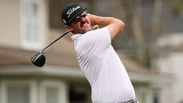 PONTE VEDRA BEACH, FL - DECEMBER 15: Lanto Griffin plays his shot from the fourth tee during the final round of PGA TOUR Q-School presented by Korn Ferry on Dye's Valley Course at TPC Sawgrass on December 15, 2024 in Ponte Vedra Beach, Florida.