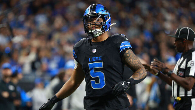 DETROIT,MICHIGAN-December 15: Detroit Lions running back David Montgomery #5 is seen during the first half of an NFL football game between the Buffalo Bills and the Detroit Lions at Ford Field in Detroit, Michigan USA, on Sunday, December 15, 2024.
