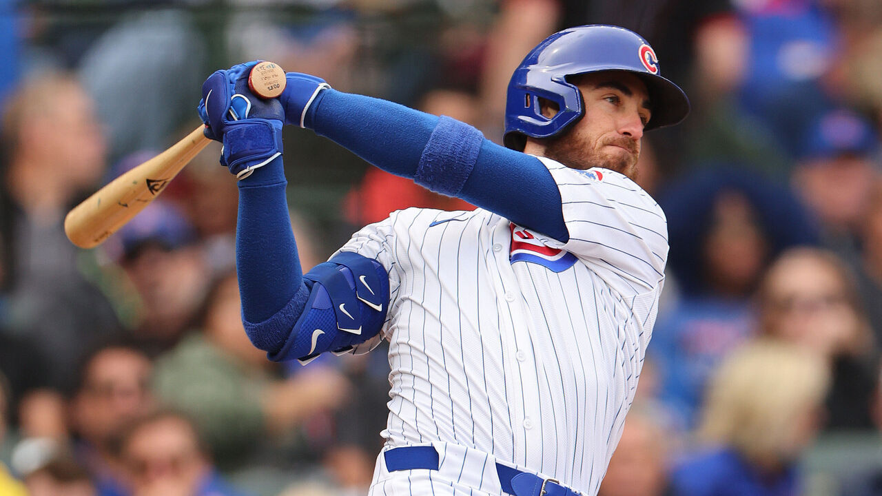 CHICAGO, ILLINOIS - SEPTEMBER 27: Cody Bellinger #24 of the Chicago Cubs at bat against the Cincinnati Reds at Wrigley Field on September 27, 2024 in Chicago, Illinois.
