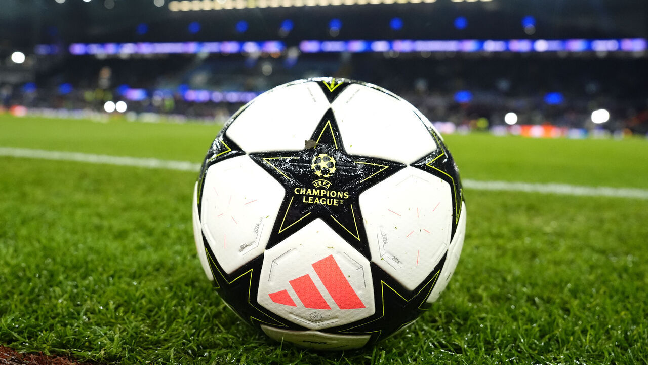 A general view of the official matchday ball, the adidas UCL League 24/25 League Phase Ball, before the UEFA Champions League, league stage match at Villa Park, Birmingham. Picture date: Wednesday November 27, 2024.