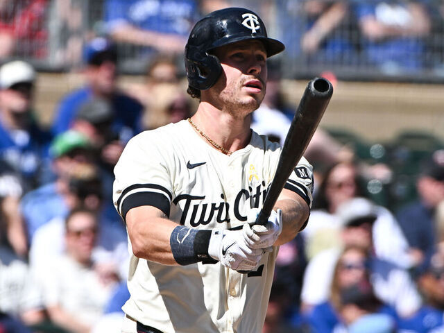 MINNEAPOLIS, MINNESOTA - SEPTEMBER 1: Max Kepler #26 of the Minnesota Twins bats in the fourth inning of the game against the Toronto Blue Jays at Target Field on September 1, 2024 in Minneapolis, Minnesota.