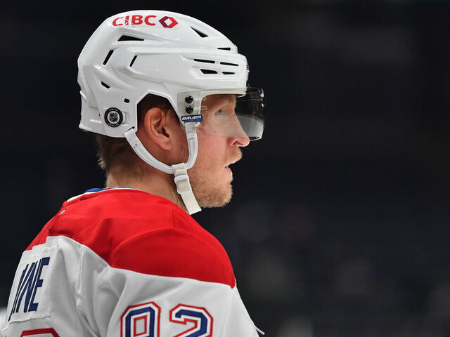 COLUMBUS, OHIO - DECEMBER 23: Patrik Laine #92 of the Montreal Canadiens warms up prior to a game against the Columbus Blue Jackets at Nationwide Arena on December 23, 2024 in Columbus, Ohio.