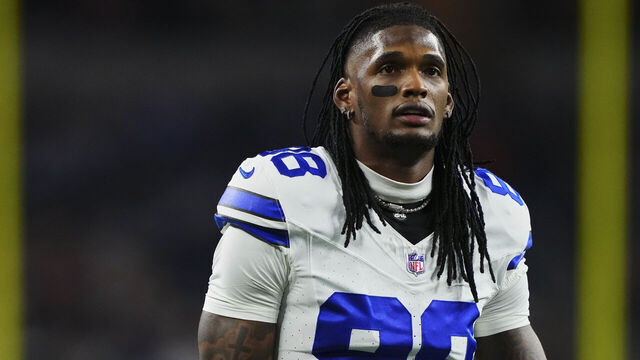 ARLINGTON, TX - DECEMBER 22: CeeDee Lamb #88 of the Dallas Cowboys warms up before kickoff against the Tampa Bay Buccaneers during an NFL football game at AT&T Stadium on December 22, 2024 in Arlington, Texas.