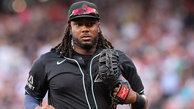 BOSTON, MA - AUGUST 24: Josh Bell #36 of the Arizona Diamondbacks looks on during the game between the Arizona Diamondbacks and the Boston Red Sox at Fenway Park on Saturday, August 24, 2024 in Boston, Massachusetts.