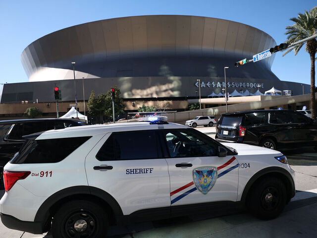 NEW ORLEANS, LOUISIANA - JANUARY 01: Police vehicles are seen outside the Louisiana Superdome after at least ten people were killed on Bourbon Street when a person allegedly drove into a crowd in the early morning hours of New Year's Day on January 1, 2025 in New Orleans, Louisiana. Dozens more were injured after a suspect in a rented pickup truck allegedly drove around barricades and through a crowd of New Year's revelers on Bourbon Street. The suspect then got out of the car, opened fire on police officers, and was subsequently killed by law enforcement.
