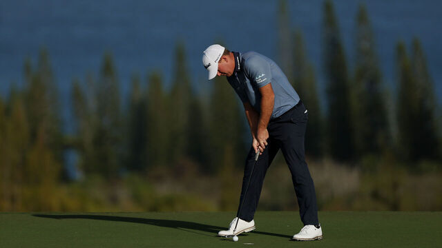 KAPALUA, HAWAII - JANUARY 02: Tom Hoge of the United States putts on the fifth green during the first round of The Sentry 2025 at Plantation Course at Kapalua Golf Club on January 02, 2025 in Kapalua, Hawaii.