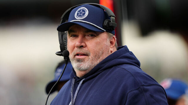 PHILADELPHIA, PA - DECEMBER 29: Dallas Cowboys head coach Mike McCarthy looks on in the first half during the game between the Dallas Cowboys and Philadelphia Eagles on December 29, 2024 at Lincoln Financial Field in Philadelphia, PA.