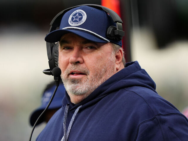 PHILADELPHIA, PA - DECEMBER 29: Dallas Cowboys head coach Mike McCarthy looks on in the first half during the game between the Dallas Cowboys and Philadelphia Eagles on December 29, 2024 at Lincoln Financial Field in Philadelphia, PA.