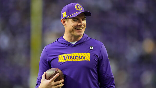 MINNEAPOLIS, MINNESOTA - DECEMBER 29: Head coach Kevin O'Connell of the Minnesota Vikings looks on prior to a game between the Minnesota Vikings and Green Bay Packers at U.S. Bank Stadium on December 29, 2024 in Minneapolis, Minnesota.