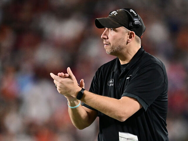 ORLANDO, FLORIDA - DECEMBER 28: Head coach Matt Campbell of the Iowa State Cyclones reacts in the fourth quarter against the Miami Hurricanes during the 2024 Pop-Tarts Bowl at Camping World Stadium on December 28, 2024 in Orlando, Florida.
