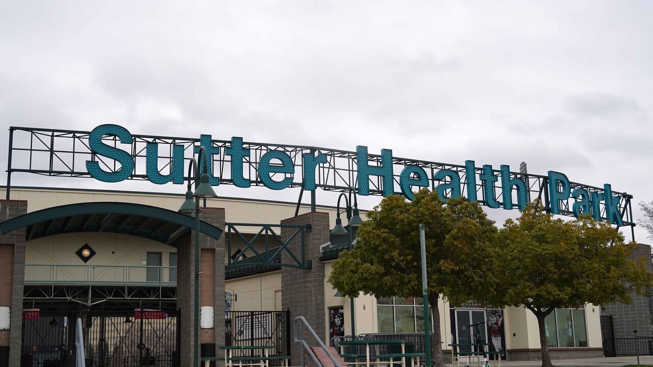 WEST SACRAMENTO, CALIFORNIA - JANUARY 24: A general view of Sutter Health Park on January 24, 2021 in West Sacramento, Calif. The stadium is the home of the Sacramento River Cats.