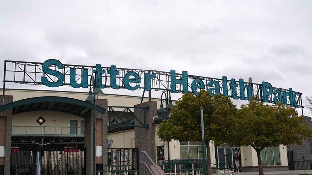 WEST SACRAMENTO, CALIFORNIA - JANUARY 24: A general view of Sutter Health Park on January 24, 2021 in West Sacramento, Calif. The stadium is the home of the Sacramento River Cats.