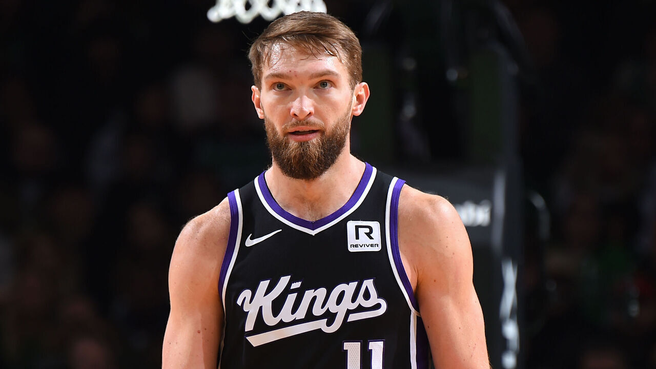 BOSTON, MA - JANUARY 10: Domantas Sabonis #11 of the Sacramento Kings looks on during the game against the Boston Celtics on January 10, 2025 at TD Garden in Boston, Massachusetts. NOTE TO USER: User expressly acknowledges and agrees that, by downloading and/or using this Photograph, user is consenting to the terms and conditions of the Getty Images License Agreement. Mandatory Copyright Notice: Copyright 2025 NBAE