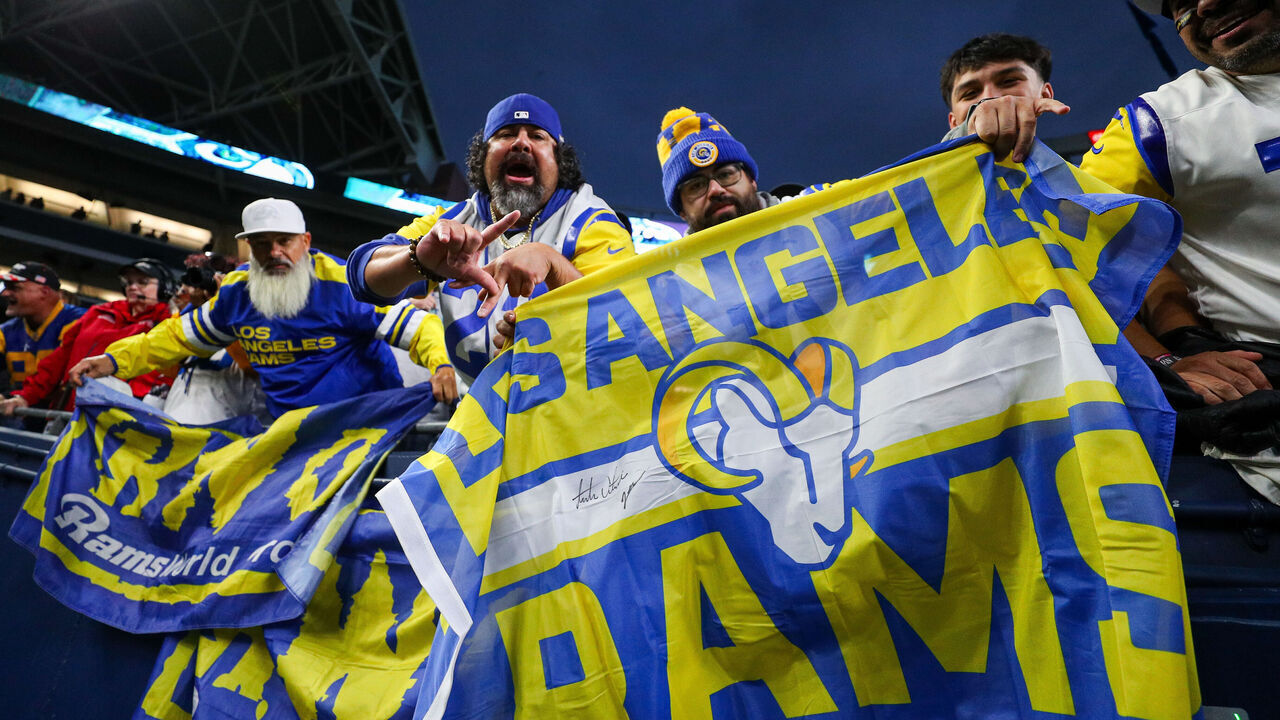 SEATTLE, WASHINGTON - NOVEMBER 03: Fans react after the Los Angeles Rams beat the Seattle Seahawks 26-20 in overtime at Lumen Field on November 03, 2024 in Seattle, Washington.