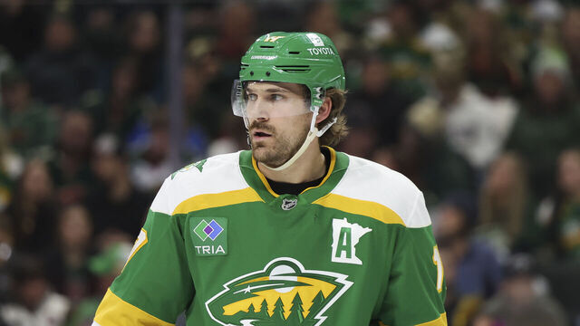 ST PAUL, MINNESOTA - DECEMBER 31: Marcus Foligno #17 of the Minnesota Wild skates on the ice in the first period of a game against the Nashville Predators at Xcel Energy Center on December 15, 2024 in St Paul, Minnesota.