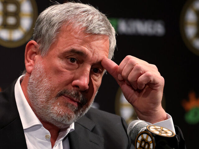 Boston, MA - September 30: Boston Bruins President Cam Neely spoke to reporters during the team's annual start-of-season press conference at TD Garden.