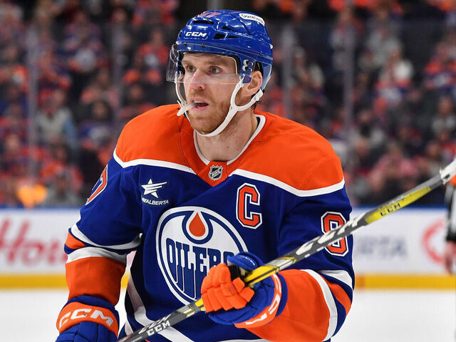 EDMONTON, CANADA - JANUARY 13: Connor McDavid #97 of the Edmonton Oilers in action during the game against the Los Angeles Kings at Rogers Place on January 13, 2025, in Edmonton, Alberta, Canada.