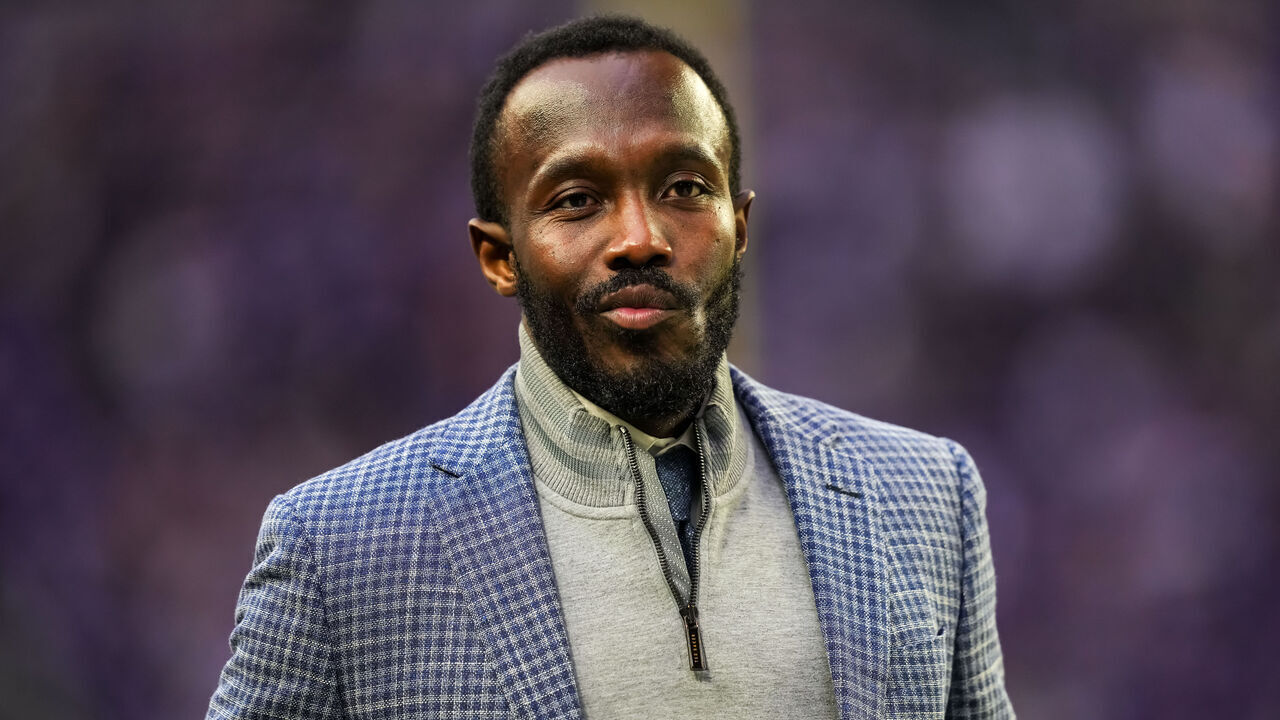 MINNEAPOLIS, MINNESOTA - DECEMBER 29: Kwesi Adofo-Mensah general manager of the Minnesota Vikings looks on prior to a game between the Minnesota Vikings and Green Bay Packers at U.S. Bank Stadium on December 29, 2024 in Minneapolis, Minnesota.
