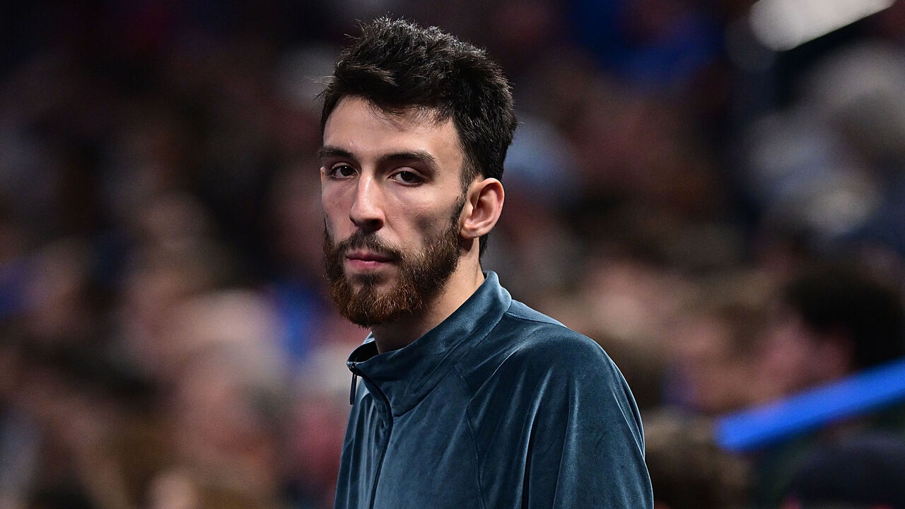 OKLAHOMA CITY, OKLAHOMA - DECEMBER 10: Chet Holmgren #7 of the Oklahoma City Thunder looks on during the second half against the Dallas Mavericks at Paycom Center on December 10, 2024 in Oklahoma City, Oklahoma.