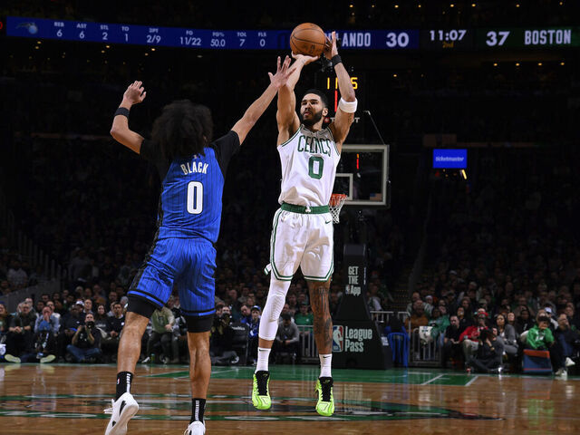 Tatum, Celtics snap out of shooting slump in win over Magic | theScore.com