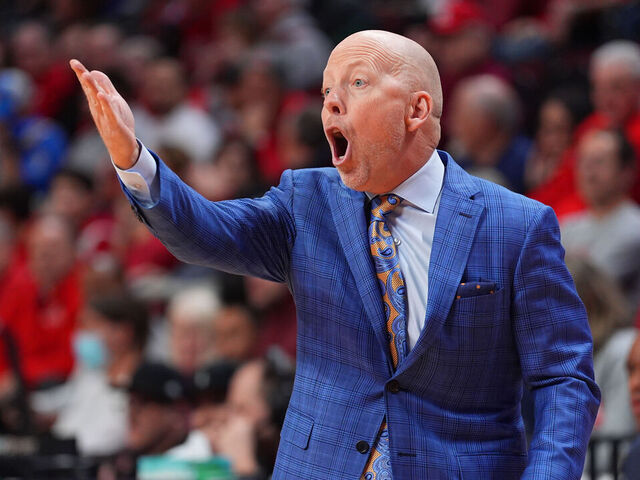PISCATAWAY, NJ - JANUARY 13: Mick Cronin head coach of the UCLA Bruins during the first half of the game against the Rutgers Scarlet Knights on January 13, 2025 at Jersey Mikes Arena in Piscataway, New Jersey.