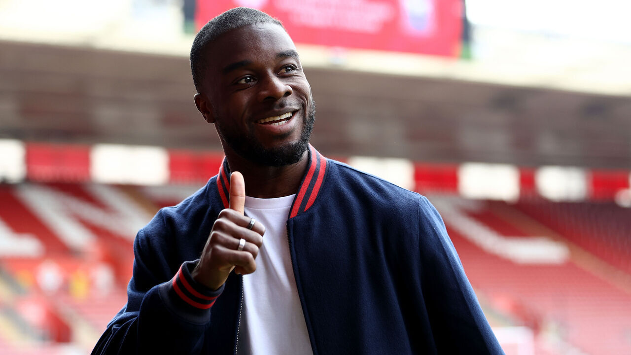 SOUTHAMPTON, ENGLAND - SEPTEMBER 21: Maxwel Cornet of Southampton ahead of the Premier League match between Southampton FC and Ipswich Town FC at St Mary's Stadium on September 21, 2024 in Southampton, England.