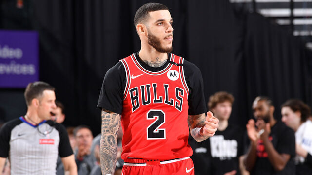 INGLEWOOD, CA - JANUARY 20: Lonzo Ball #2 of the Chicago Bulls looks on during the game against the LA Clippers on January 20, 2025 at Intuit Dome in Los Angeles, California. NOTE TO USER: User expressly acknowledges and agrees that, by downloading and/or using this Photograph, user is consenting to the terms and conditions of the Getty Images License Agreement. Mandatory Copyright Notice: Copyright 2025 NBAE