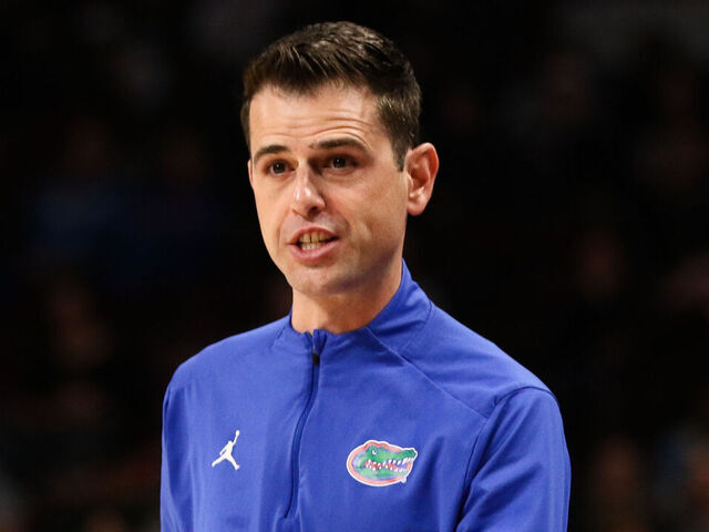 COLUMBIA, SOUTH CAROLINA - JANUARY 22: Head coach Todd Golden of the Florida Gators gestures during the second half against the South Carolina Gamecocks at Colonial Life Arena on January 22, 2025 in Columbia, South Carolina.